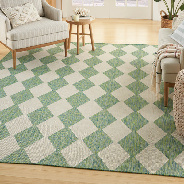 nourison positano pos04 blue green rug