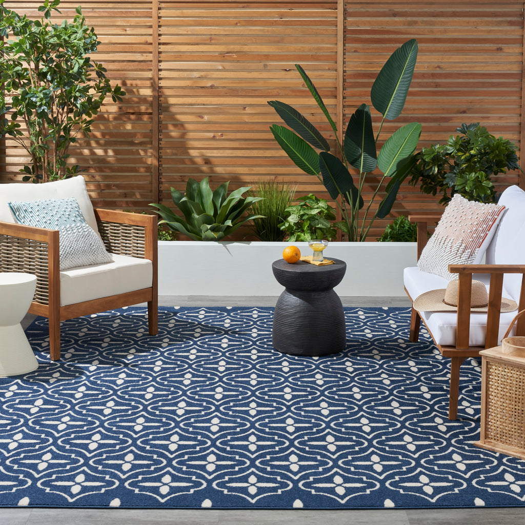 nourison nourison essentials nre04 navy ivory rug