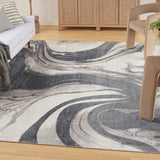 nourison astra machine washable asw15 ivory grey rug