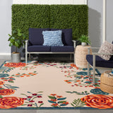 nourison aloha alh32 ivory multicolor rug