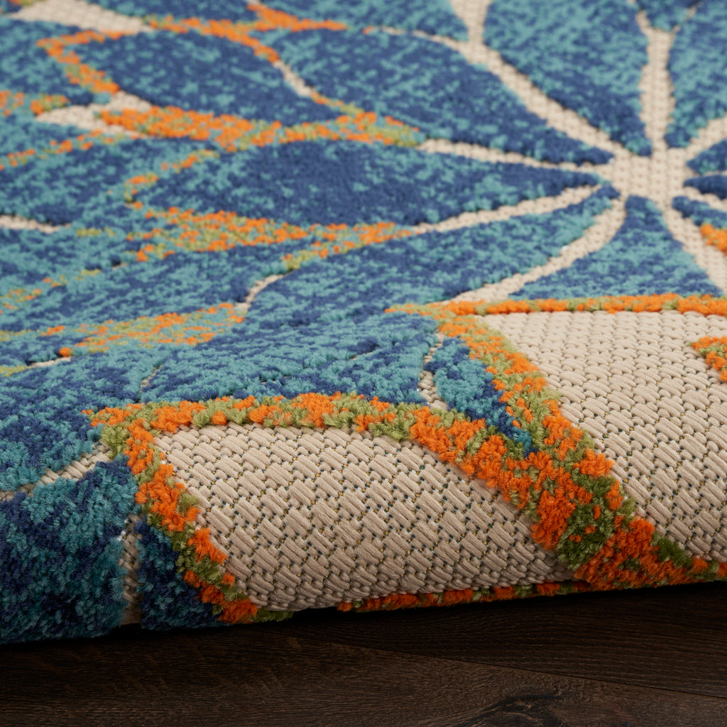 nourison aloha alh05 blue green rug