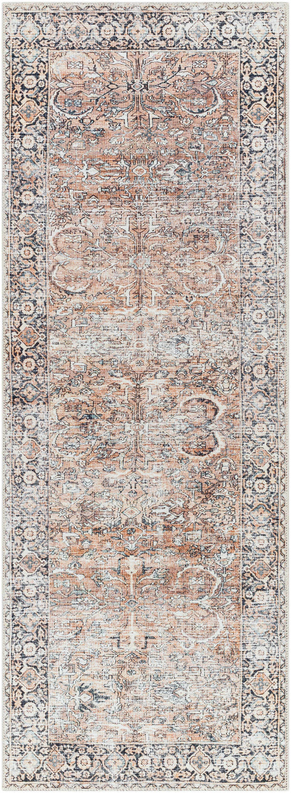 Hauteloom Jill JILL Dark Brown Machine Made Polyester Rug