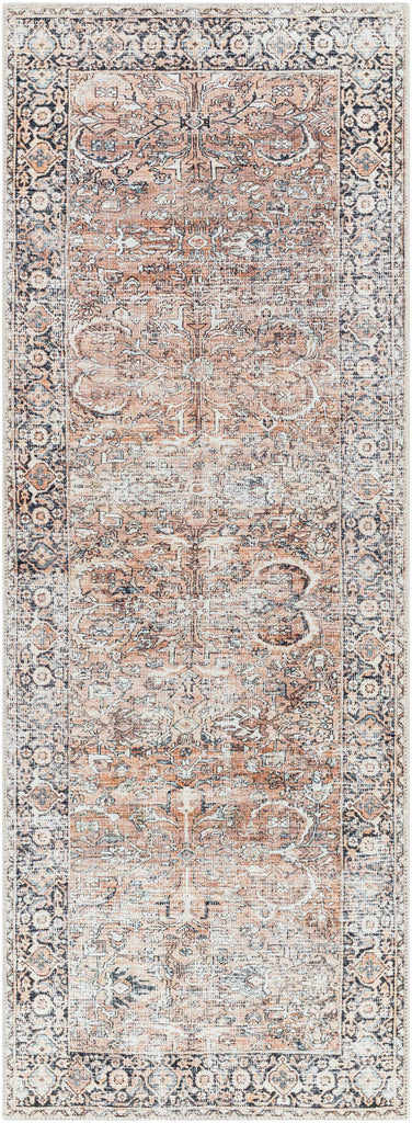 Hauteloom Jill JILL Dark Brown Machine Made Polyester Rug