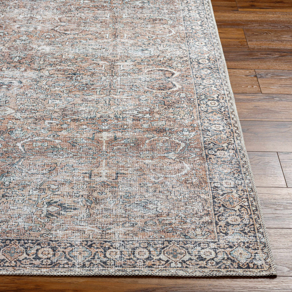 Hauteloom Jill JILL Dark Brown Machine Made Polyester Rug