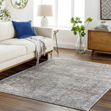Hauteloom Jill JILL Dark Brown Machine Made Polyester Rug