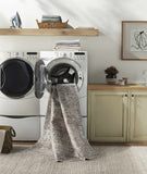 Hauteloom Jill JILL Dark Brown Machine Made Polyester Rug
