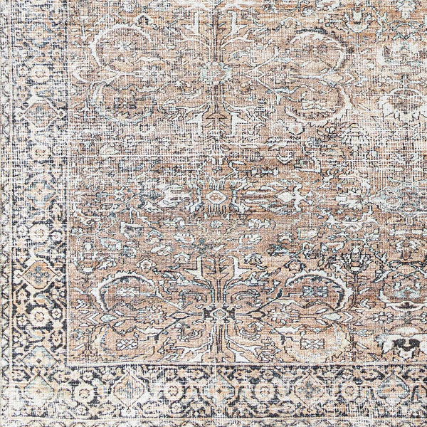 Hauteloom Jill JILL Dark Brown Machine Made Polyester Rug