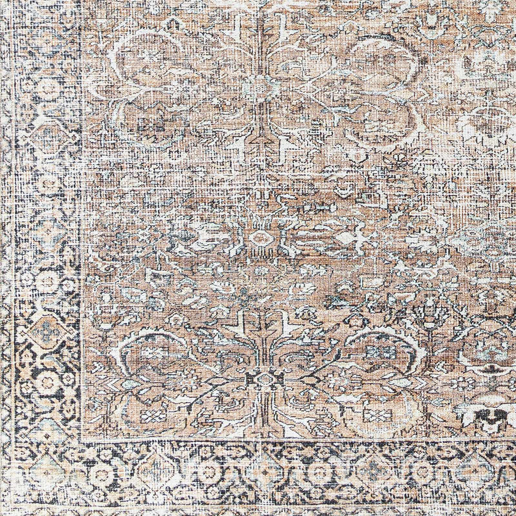 Hauteloom Jill JILL Dark Brown Machine Made Polyester Rug