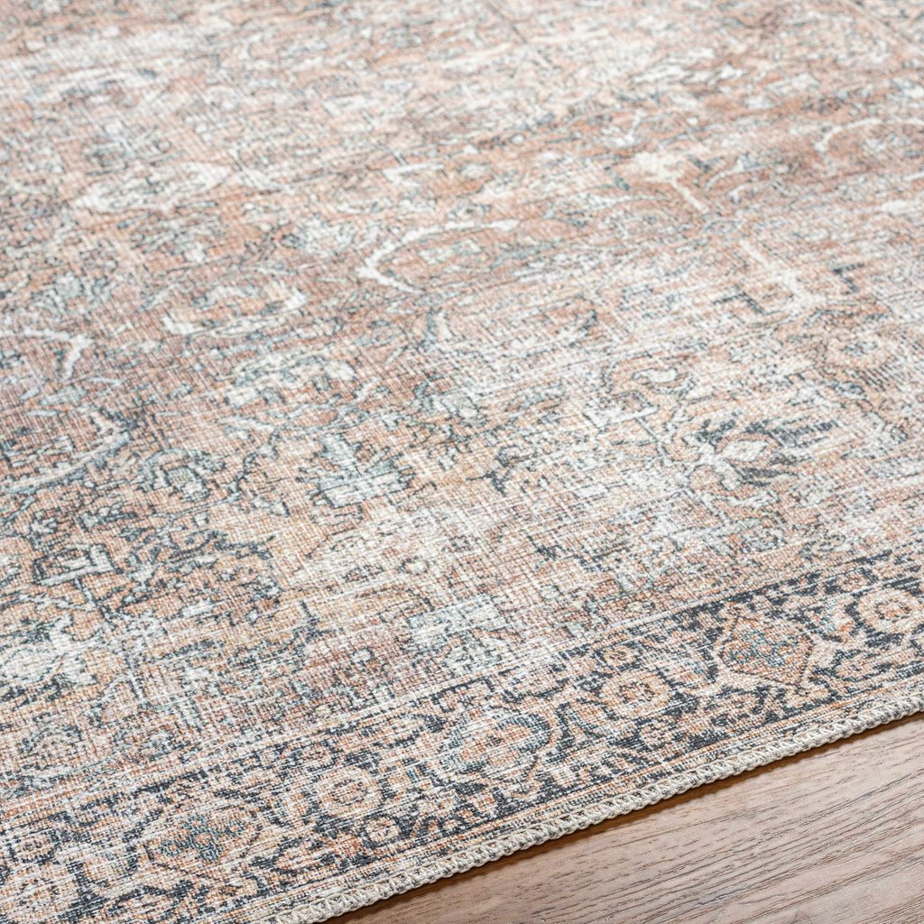 Hauteloom Jill JILL Dark Brown Machine Made Polyester Rug