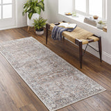 Hauteloom Jill JILL Dark Brown Machine Made Polyester Rug