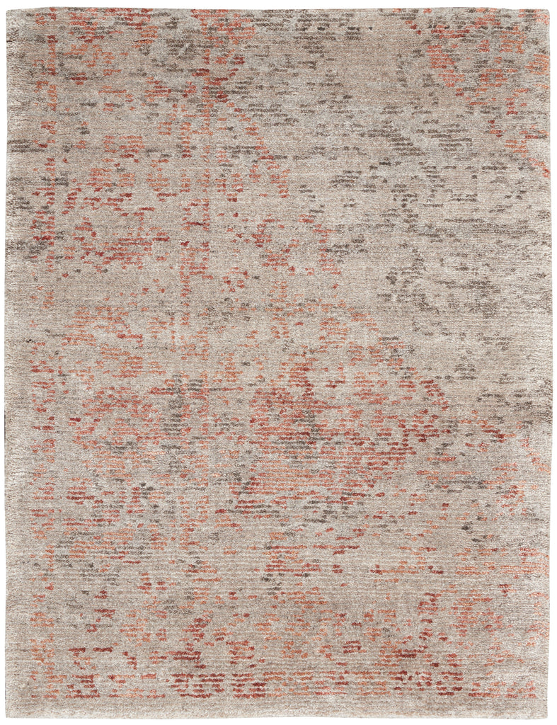 nourison lucent lcn07 silver red rug