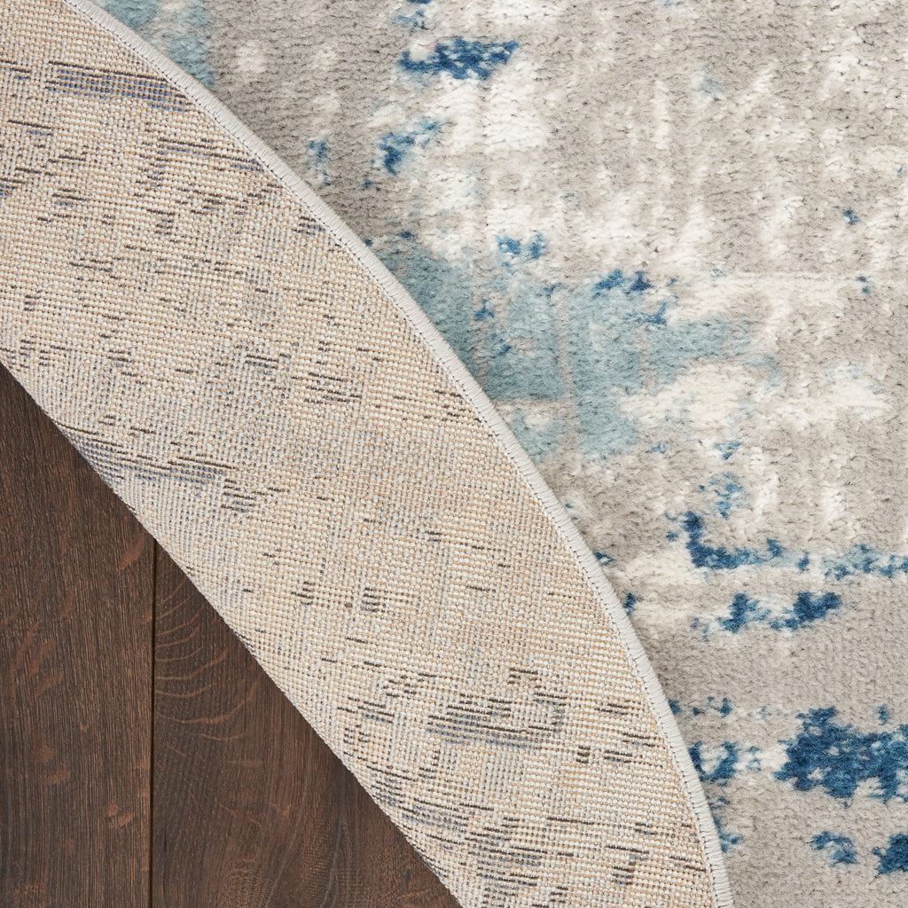 nourison quarry qua01 ivory grey blue rug