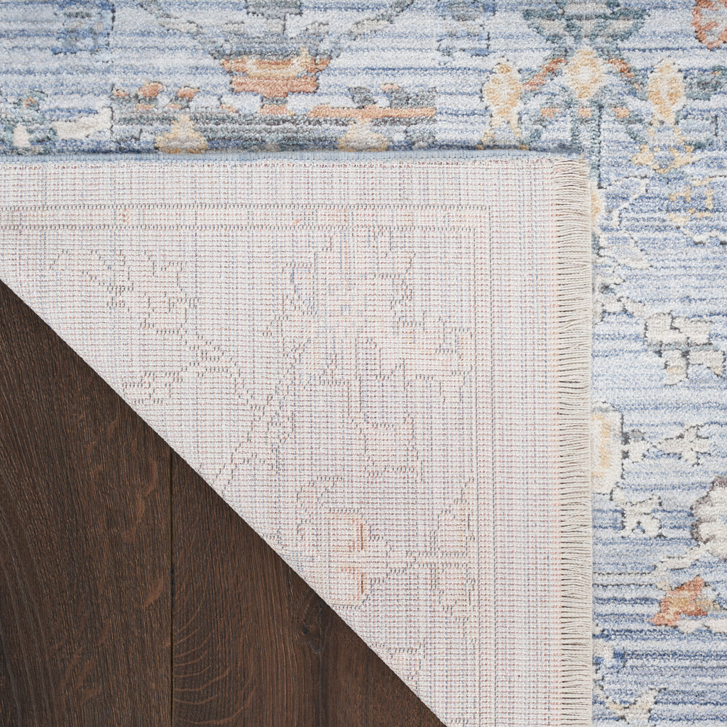 nourison elegant heirlooms elh02 blue ivory rug