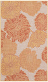 nourison garden oasis goa04 coral rug