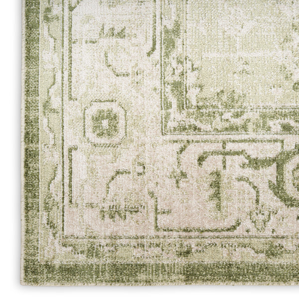 nourison astra machine washable asw11 ivory green rug