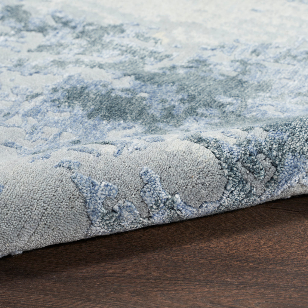 nourison silk shadows sha21 blue sky rug
