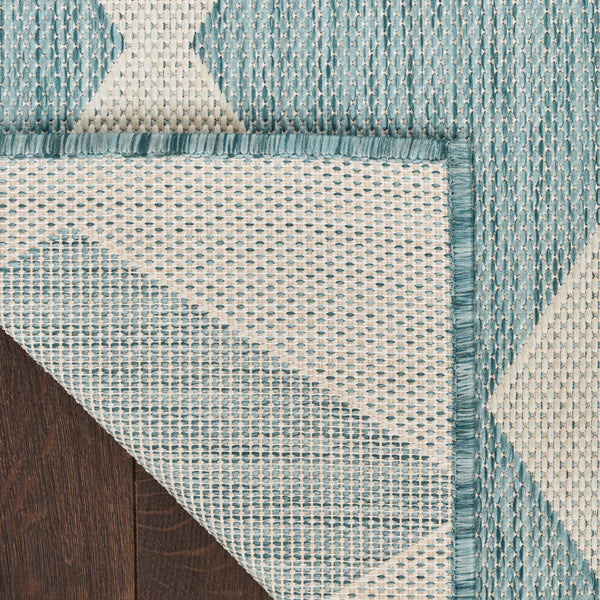 nourison positano pos04 aqua rug