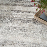 nourison glitz glz10 cream grey rug