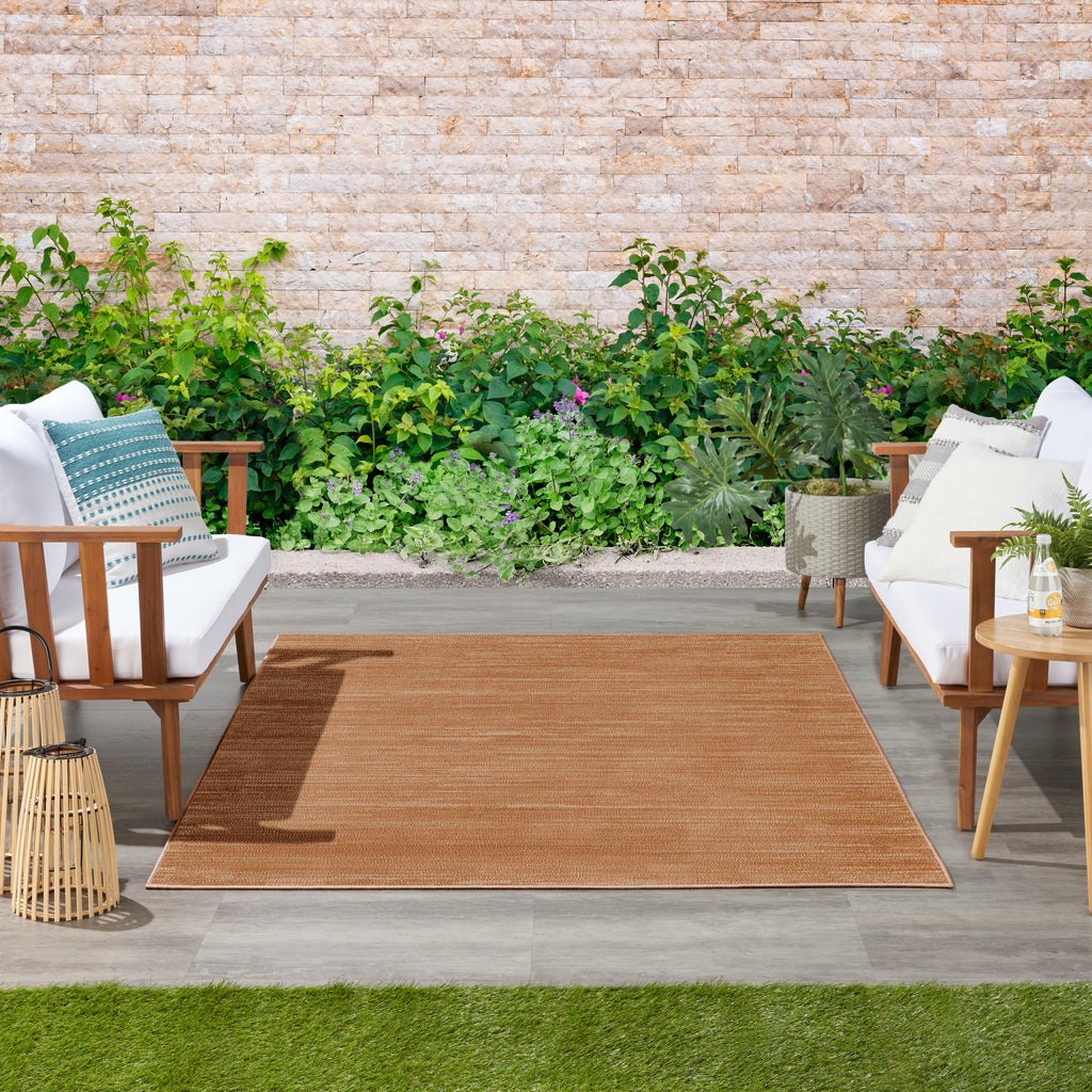 nourison nourison essentials nre01 rust rug