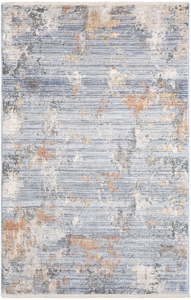 nourison abstract hues abh01 grey blue rug