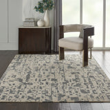 nourison silk shadows sha19 ivory grey rug