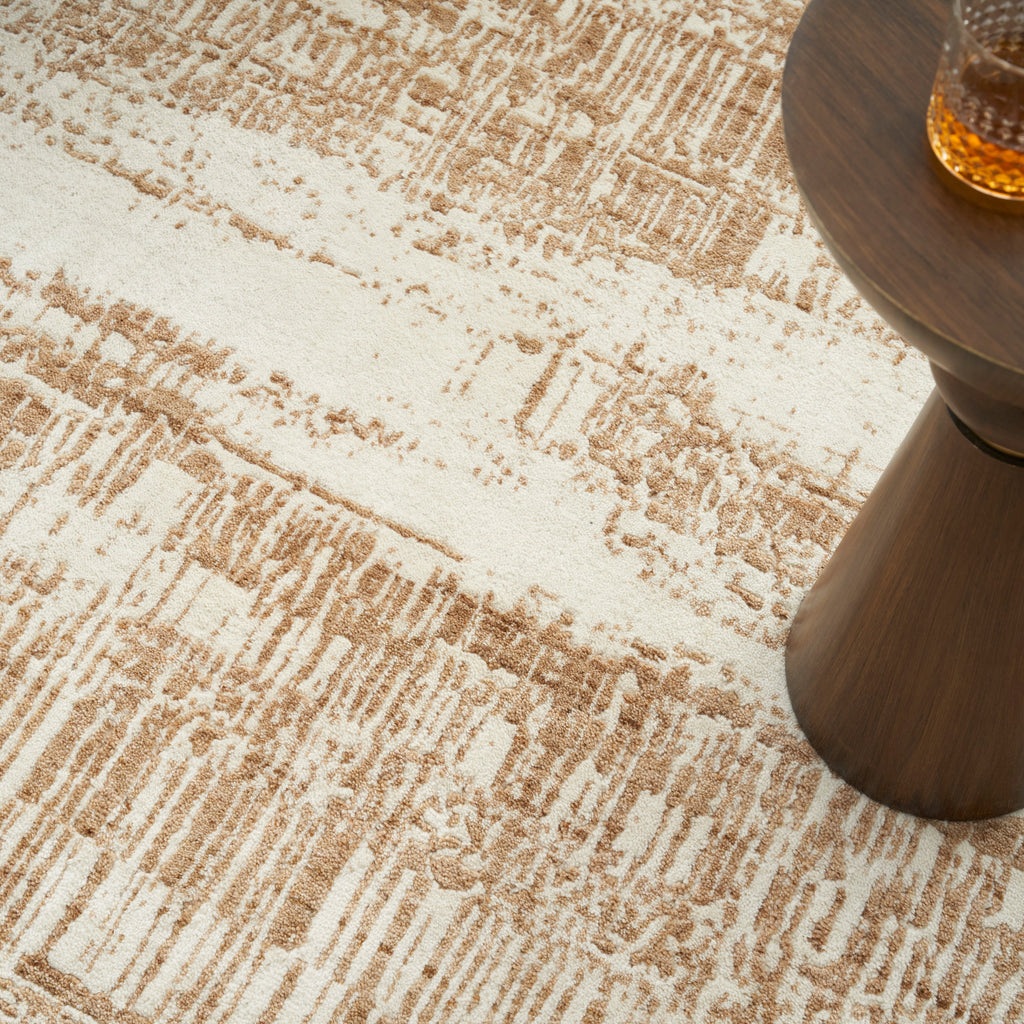 nourison harmony hay01 ivory gold rug
