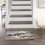 nourison twilight twi30 grey ivory black rug