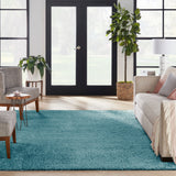 nourison dreamy shag drs05 aqua rug