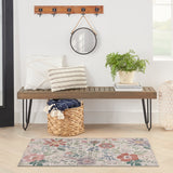 nourison nourison washables nwb06 cream multicolor rug