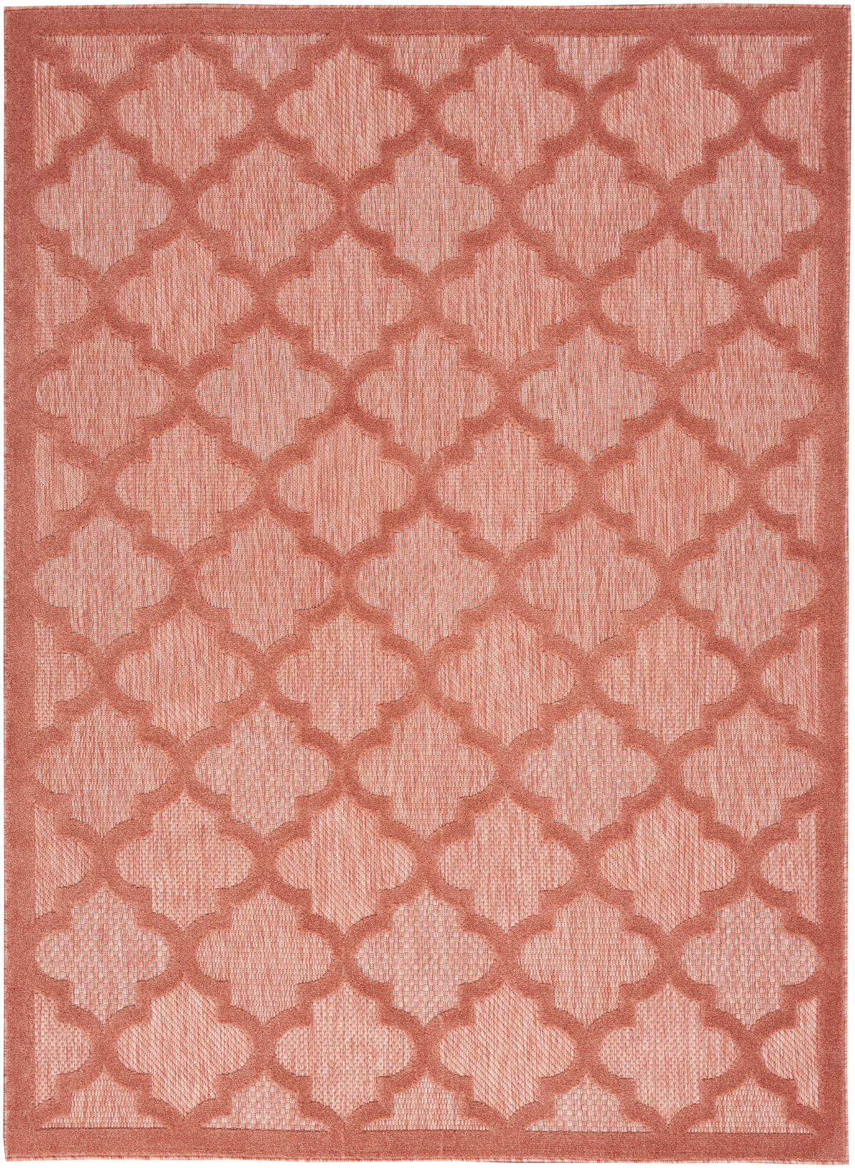 nourison easy care nes01 coral orange rug