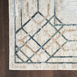 nourison glitz glz03 ivory taupe rug