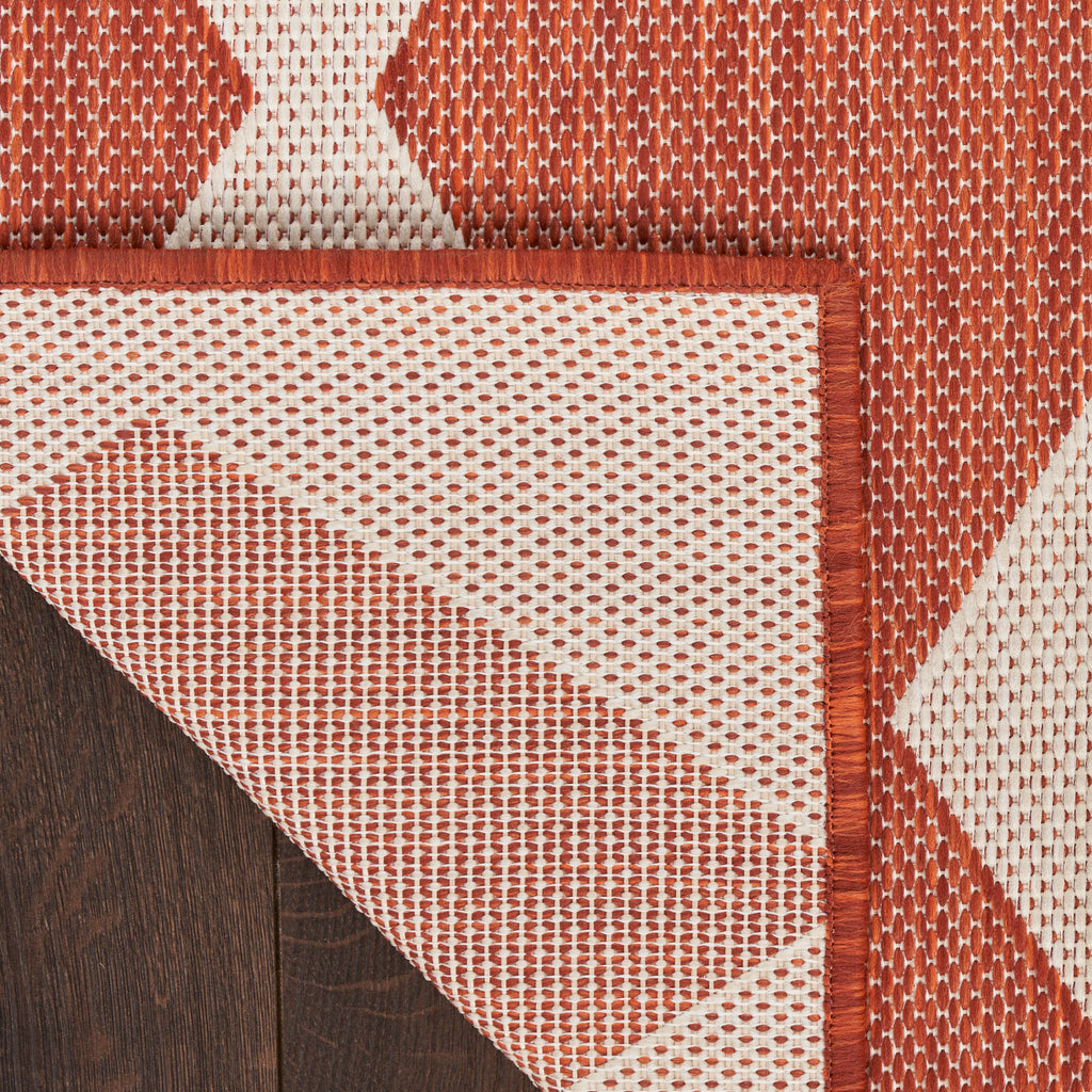 nourison positano pos04 terracotta rug