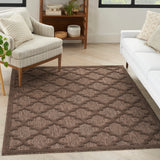 nourison easy care nes01 brown rug