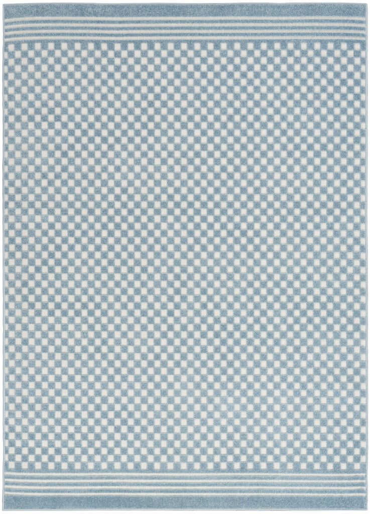 nourison care free caf02 blue rug