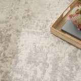 nourison quarry qua01 cream grey rug