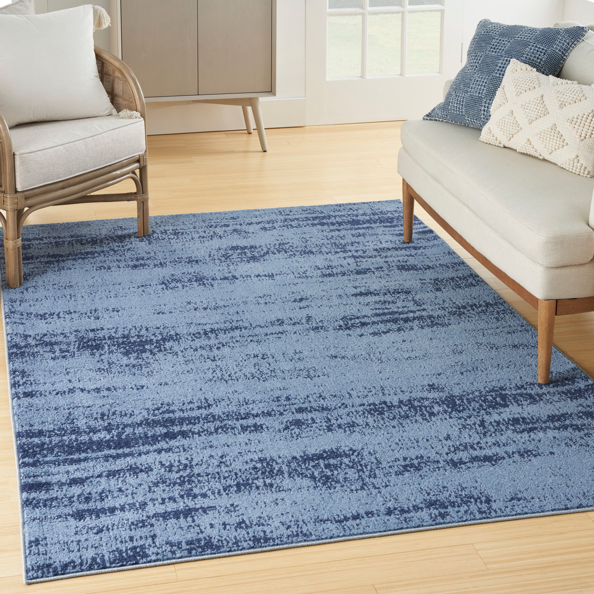 nourison nourison essentials nre03 denim rug