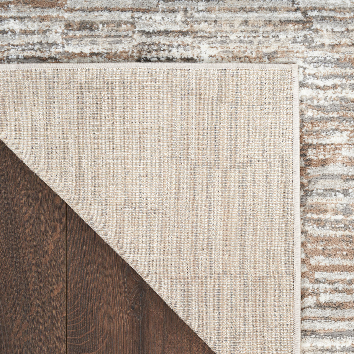 nourison sustainable trends sut06 ivory mocha rug