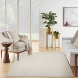 nourison modern comfort mnc03 ivory grey rug