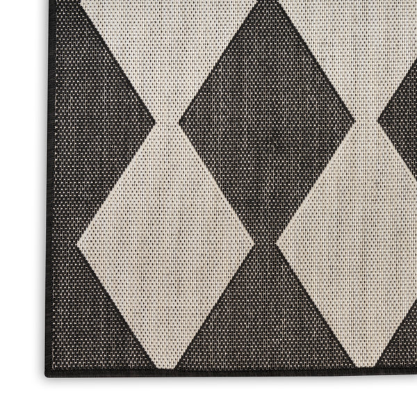 nourison positano pos04 black rug