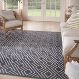 nourison care free caf03 grey rug
