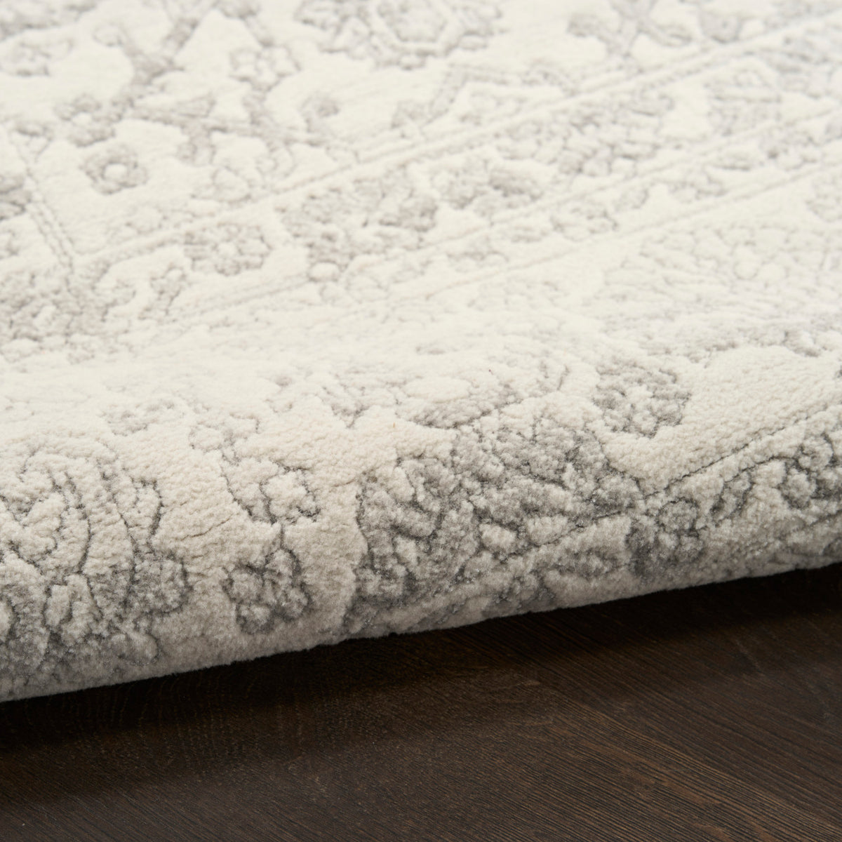 nourison grace gce01 grey rug