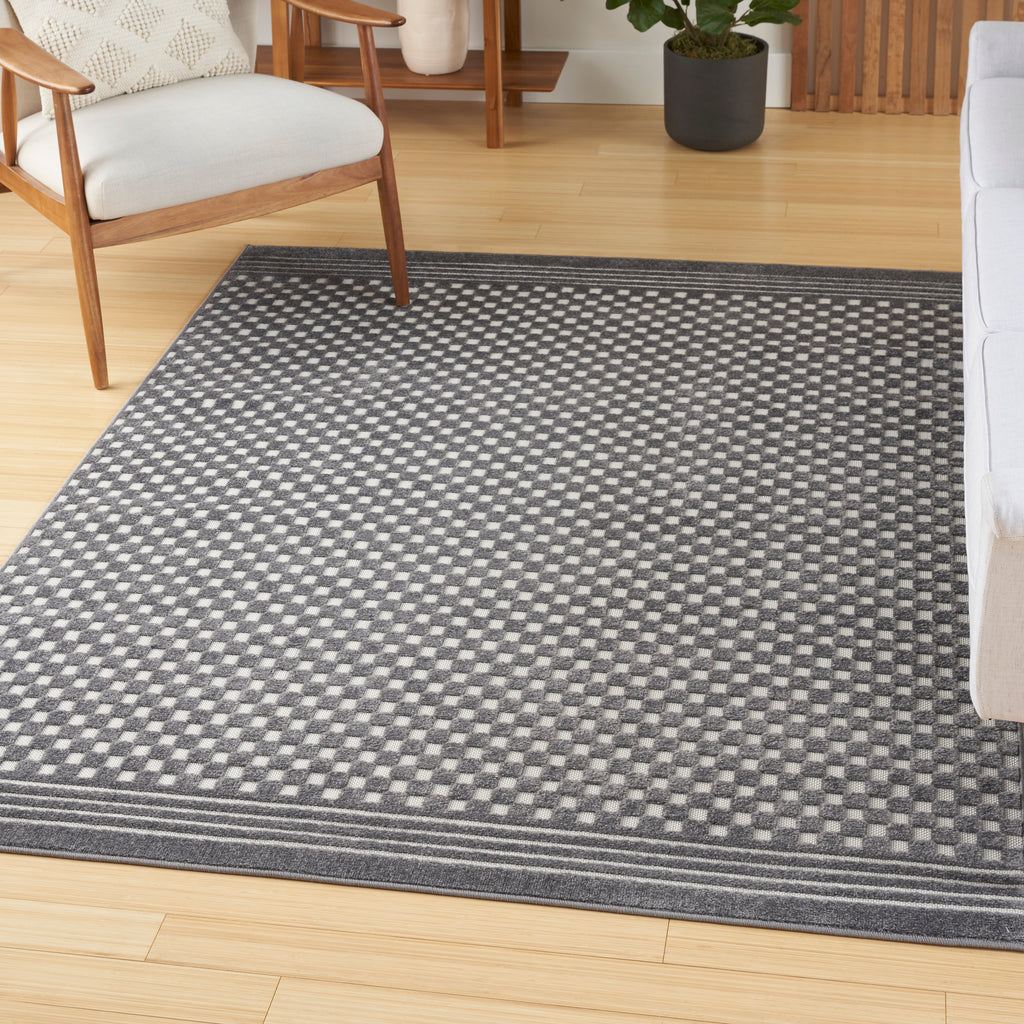 nourison care free caf02 grey rug