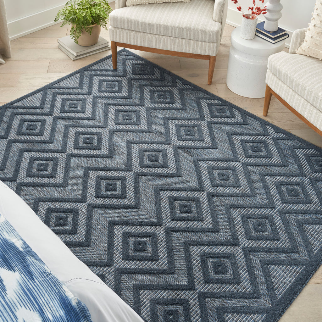 nourison versatile nrv01 navy blue rug
