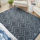 nourison versatile nrv01 navy blue rug
