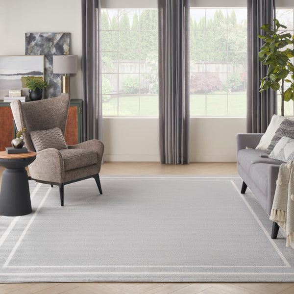 nourison nourison essentials nre02 grey ivory rug