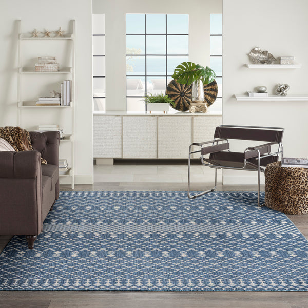 nourison positano pos02 navy blue rug