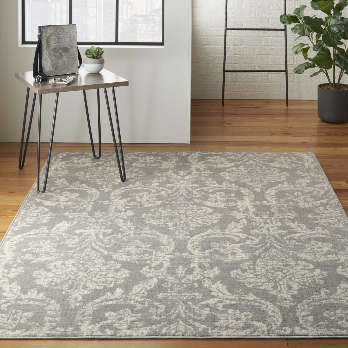 Nourison Clearance Jubilant JUB09 Grey Rug