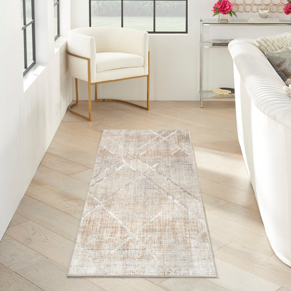 nourison iliana ili03 grey mocha rug