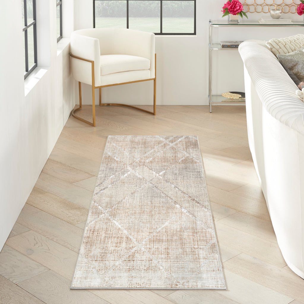 nourison iliana ili03 grey mocha rug