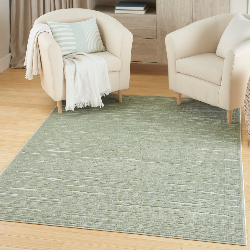 nourison care free caf04 green rug